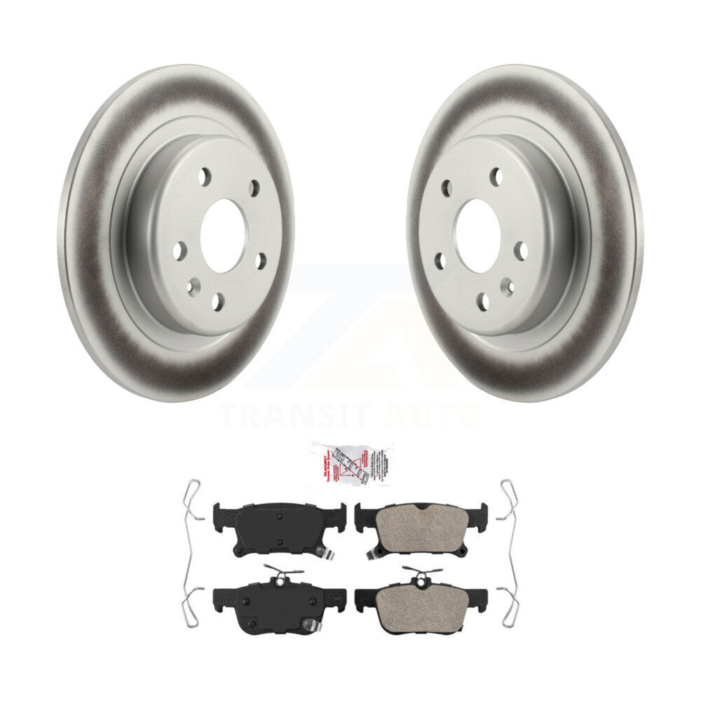 Rear Coated Brake Rotor Ceramic Pad Kit For Buick Envision With 315mm Diameter KGA-103650