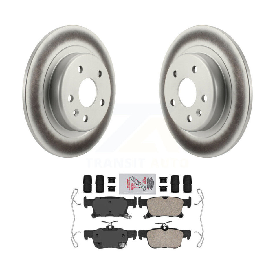 Rear Coated Brake Rotor Ceramic Pad Kit For Buick Envision With 315mm Diameter KGA-103651