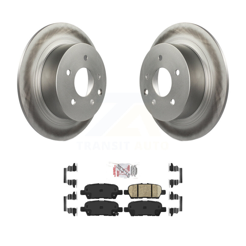 Rear Coated Disc Brake Rotors And Ceramic Pads Kit For Nissan Sentra Altima Juke Maxima KGA-103667