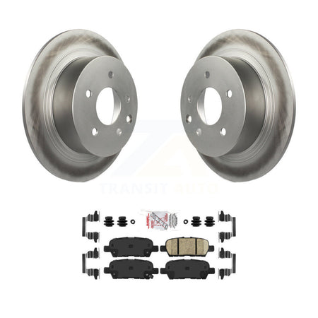 Rear Coated Disc Brake Rotors And Ceramic Pads Kit For Nissan Sentra Altima Juke Maxima KGA-103668