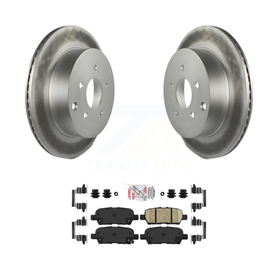 Rear Coat Brake Rotor Ceramic Pad Kit For Nissan Murano INFINITI Pathfinder QX60 Q50 FX35 KGA-103673