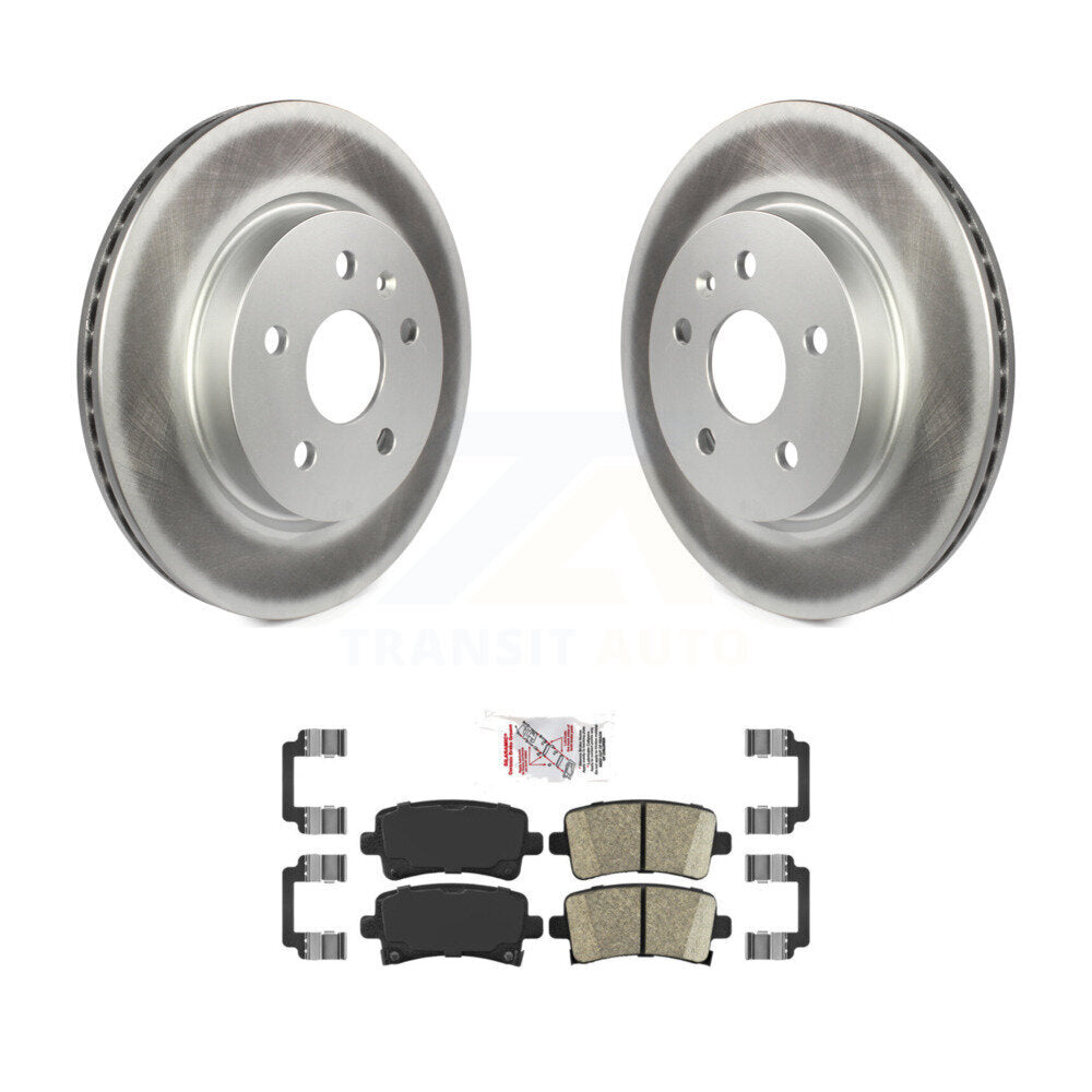 Rear Coated Brake Rotors Ceramic Pad Kit For Chevrolet Buick Malibu Impala LaCrosse Regal KGA-103679