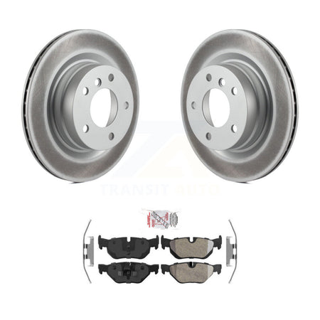 Rear Coated Disc Brake Rotors And Semi-Metallic Pads Kit For BMW 323i 328i 325i KGA-103703