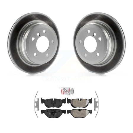 Rear Coated Disc Brake Rotor And Semi-Metallic Pad Kit For BMW 328i xDrive X1 328xi 325xi KGA-103706