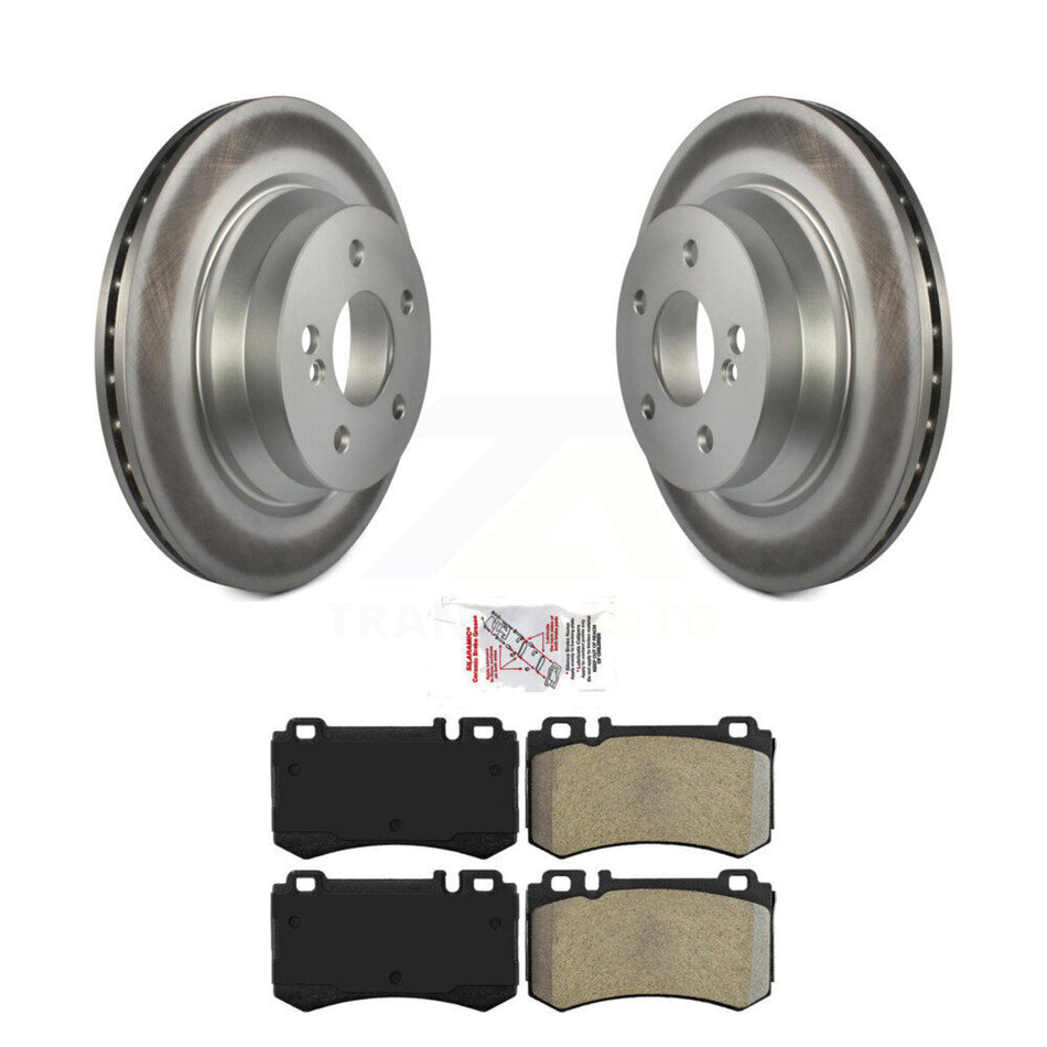 Rear Coated Disc Brake Rotors And Semi-Metallic Pads Kit For Mercedes-Benz E55 AMG KGA-103715