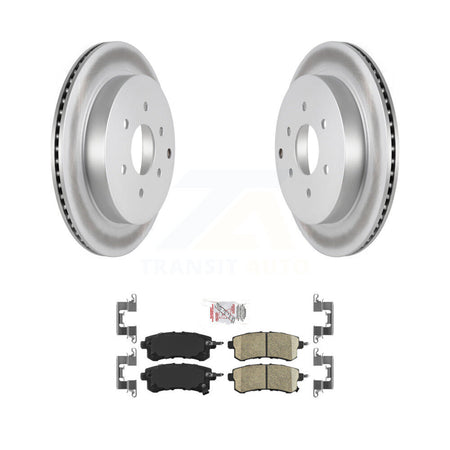 Rear Coated Disc Brake Rotors And Ceramic Pads Kit For INFINITI QX80 Nissan Armada QX56 KGA-103722