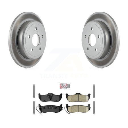 Rear Coated Disc Brake Rotors And Ceramic Pads Kit For Jeep Grand Cherokee Commander KGA-103724