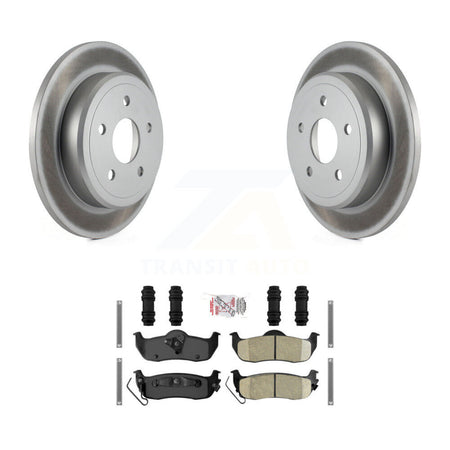 Rear Coated Disc Brake Rotors And Ceramic Pads Kit For Jeep Grand Cherokee Commander KGA-103725