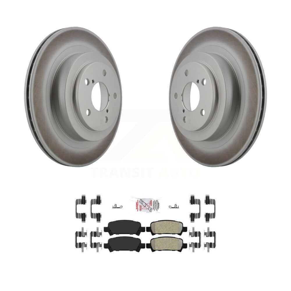 Rear Coated Disc Brake Rotors And Semi-Metallic Pads Kit For Subaru Legacy KGA-103744