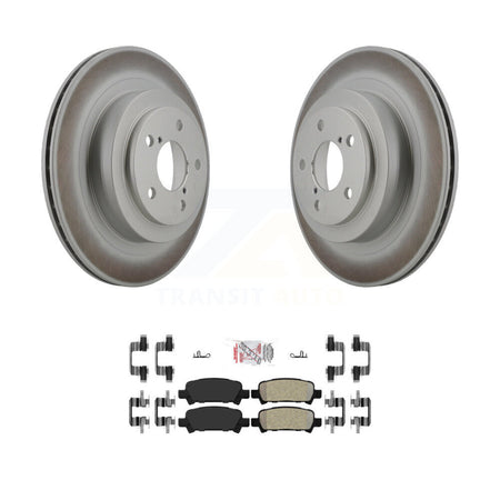 Rear Coated Disc Brake Rotors And Semi-Metallic Pads Kit For Subaru Legacy KGA-103744