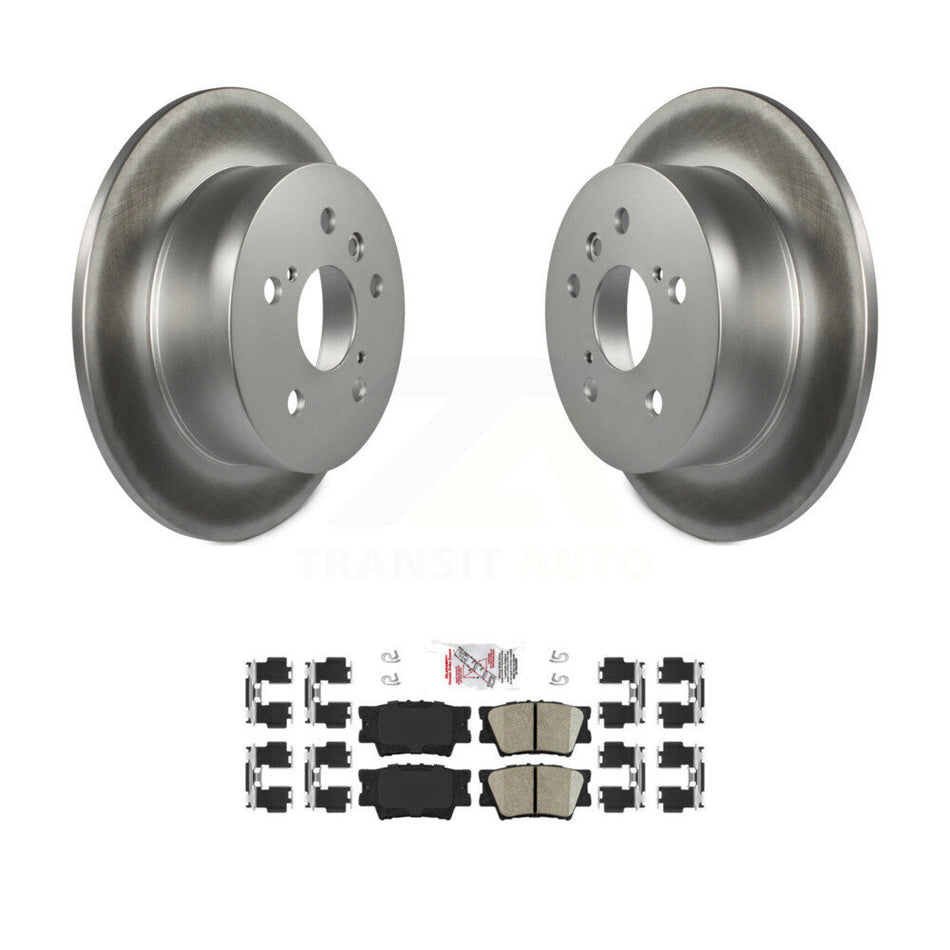 Rear Coated Disc Brake Rotor & Ceramic Pad Kit For Toyota Camry Lexus ES350 Avalon ES300h KGA-103753