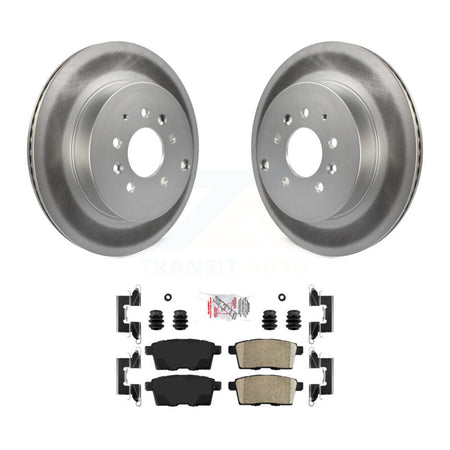 Rear Coated Disc Brake Rotors And Ceramic Pads Kit For 2007-2015 Mazda CX-9 KGA-103758