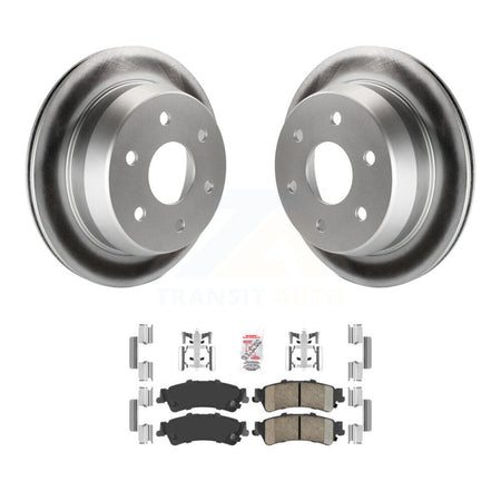 Rear Coat Brake Rotors Ceramic Pad Kit For Chevrolet GMC Silverado 1500 Sierra Classic XL KGA-103768