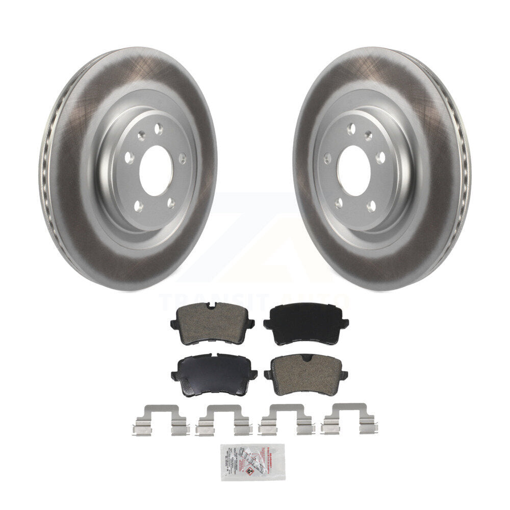 Rear Coat Disc Brake Rotors Semi-Metallic Pad Kit For Audi Porsche Macan A6 Quattro A7 A8 KGA-103772