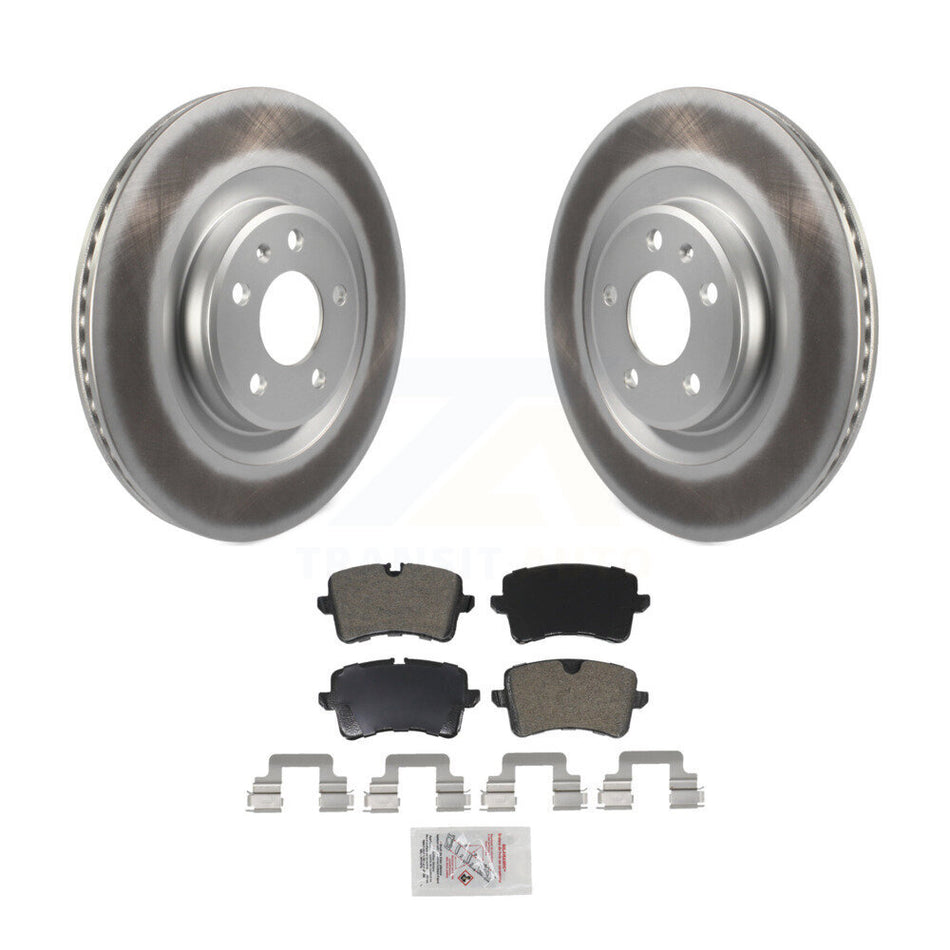 Rear Coat Disc Brake Rotors Semi-Metallic Pad Kit For Audi Porsche Macan A6 Quattro A7 A8 KGA-103772