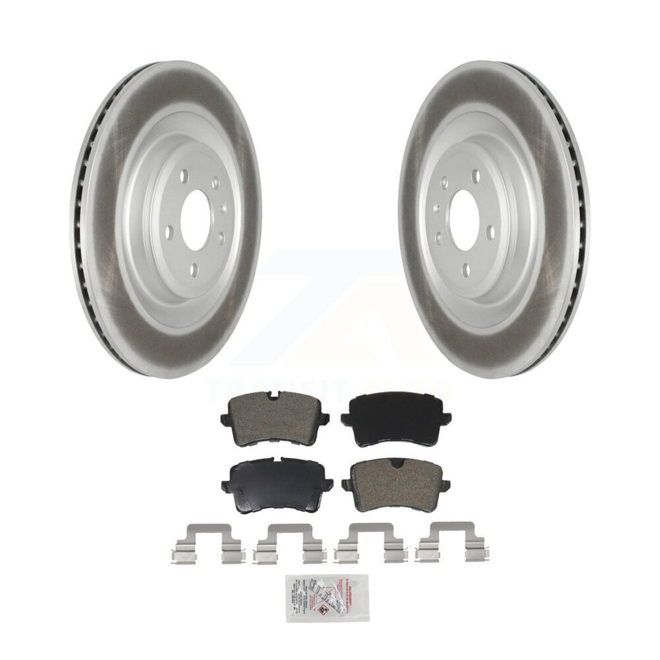 Rear Coated Disc Brake Rotors And Semi-Metallic Pads Kit For Audi S6 S7 A8 Quattro S8 KGA-103773