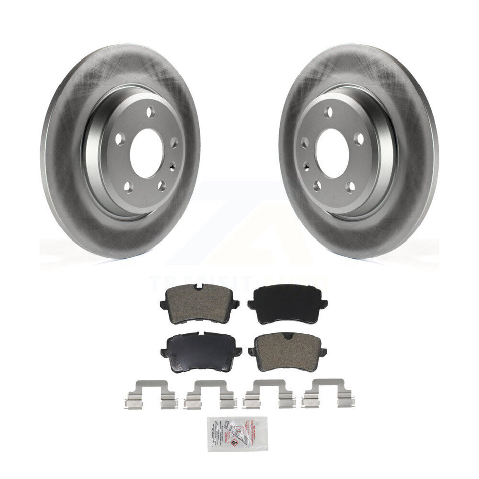 Rear Coated Disc Brake Rotors And Semi-Metallic Pads Kit For Audi A7 Quattro A6 KGA-103774
