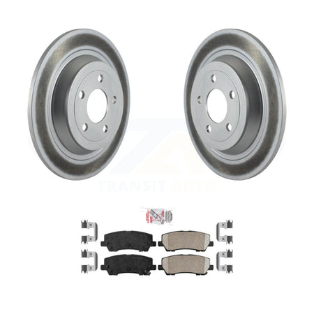 Rear Coated Disc Brake Rotors And Ceramic Pads Kit For Ford Mustang KGA-103781