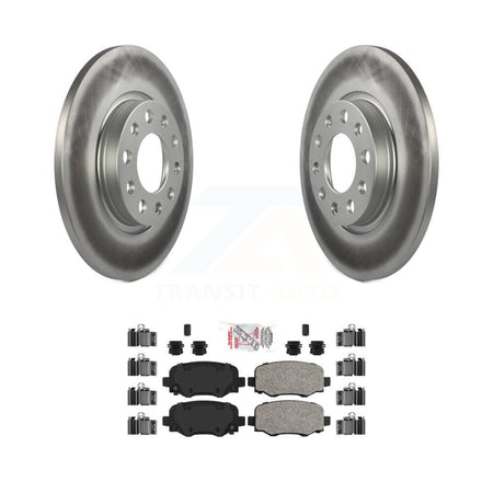 Rear Coated Disc Brake Rotors And Ceramic Pads Kit For Jeep Cherokee Chrysler 200 KGA-103785