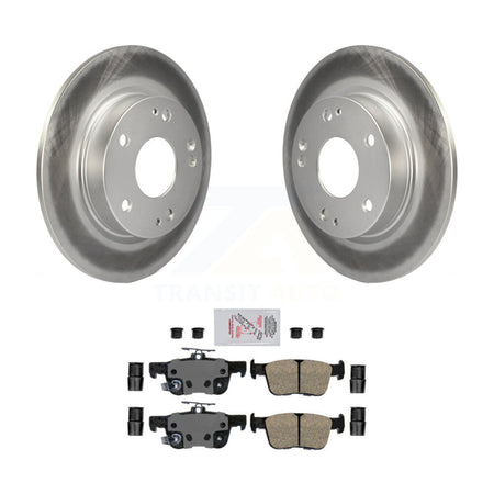 Rear Coated Disc Brake Rotors And Ceramic Pads Kit For Honda Civic Insight KGA-103789