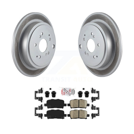 Rear Coated Disc Brake Rotors And Ceramic Pads Kit For Honda Pilot Acura MDX KGA-103792
