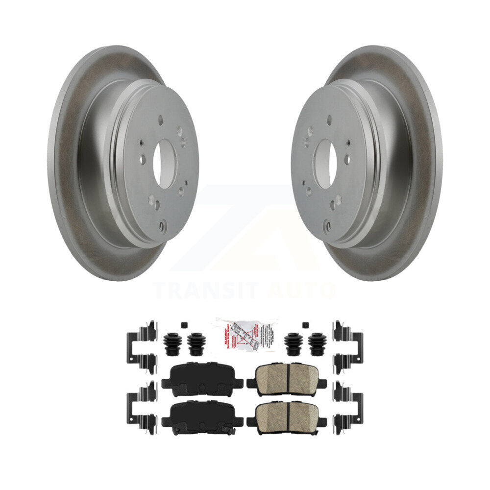 Rear Coated Disc Brake Rotors And Ceramic Pads Kit For 2002-2004 Honda Odyssey KGA-103794
