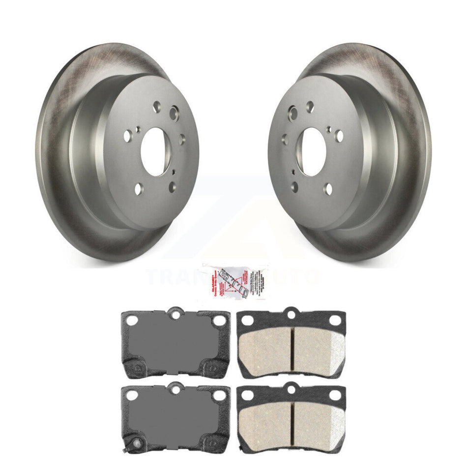 Rear Coated Disc Brake Rotors And Ceramic Pads Kit For Lexus IS250 KGA-103801