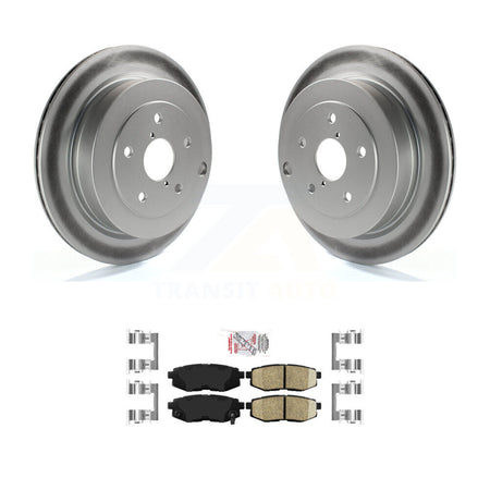Rear Coated Disc Brake Rotors And Ceramic Pads Kit For Subaru Tribeca B9 KGA-103802