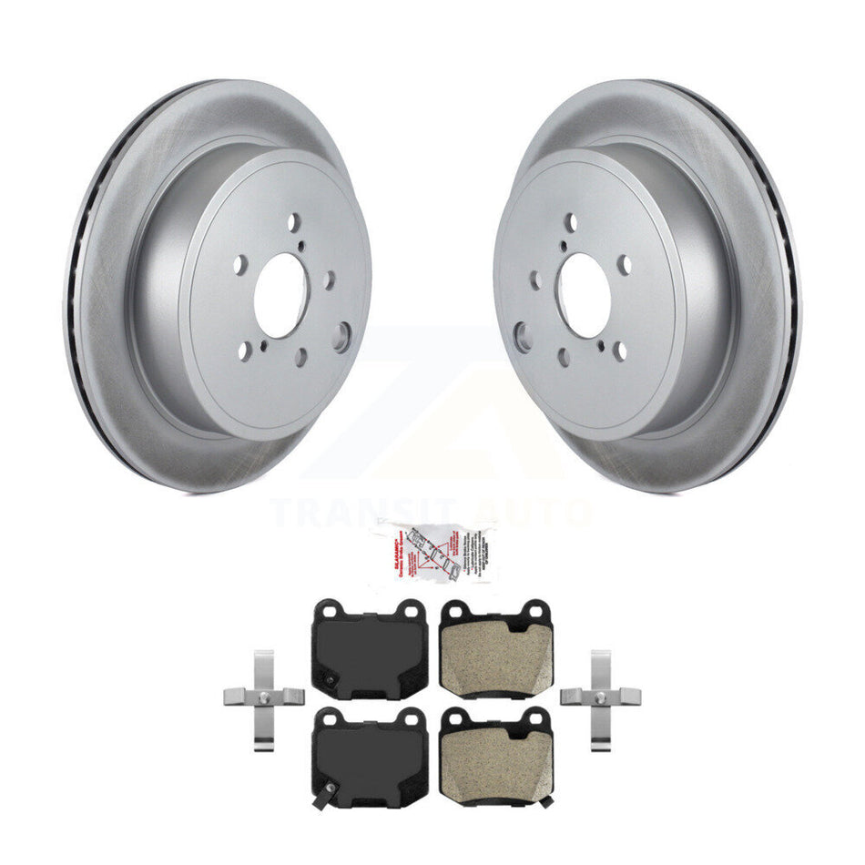 Rear Coated Disc Brake Rotors And Semi-Metallic Pads Kit For Subaru BRZ Toyota 86 KGA-103803