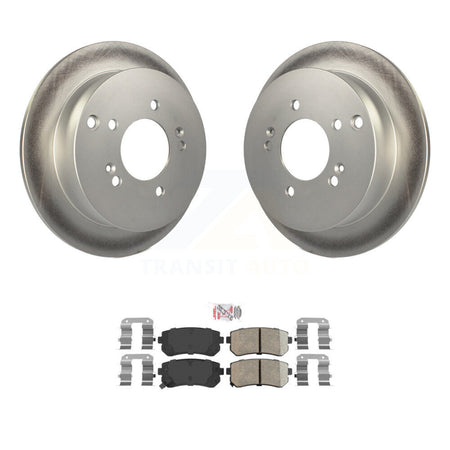 Rear Coated Disc Brake Rotors And Ceramic Pads Kit For Hyundai Tucson Kia Sportage AWD KGA-103808