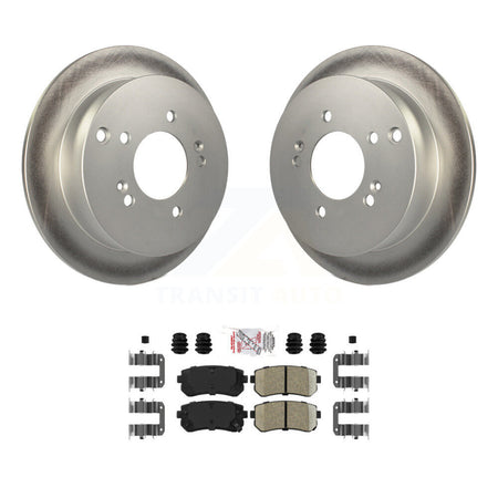 Rear Coated Disc Brake Rotors And Ceramic Pads Kit For Hyundai Tucson Kia Sportage AWD KGA-103809