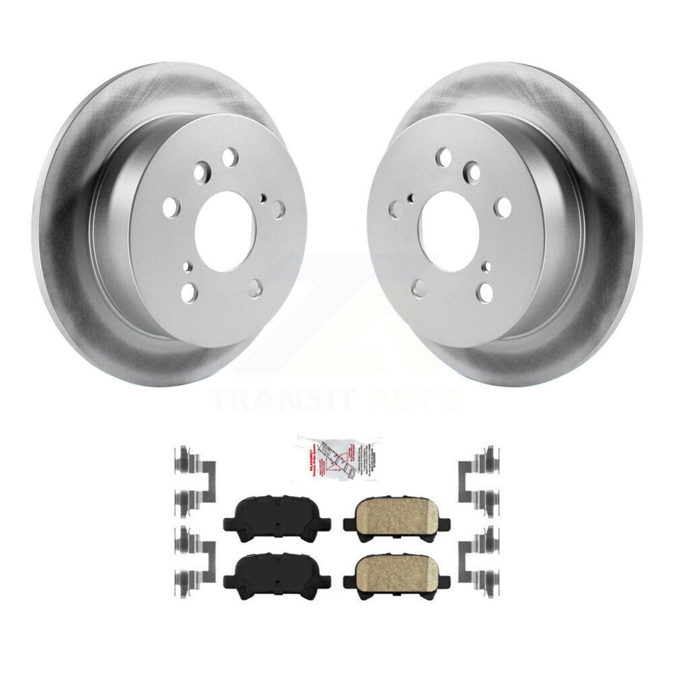 Rear Coated Disc Brake Rotors And Ceramic Pads Kit For Toyota Camry Solara Avalon KGA-103821