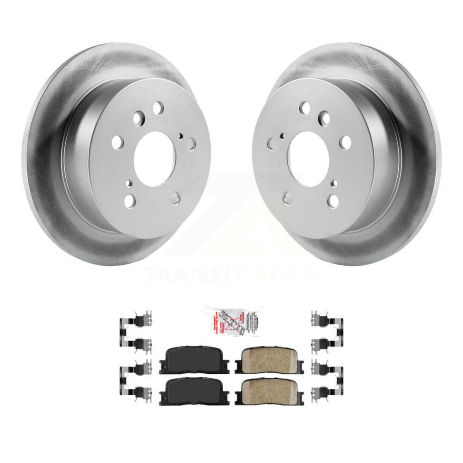 Rear Coated Disc Brake Rotors And Ceramic Pads Kit For Toyota Camry Lexus ES330 ES300 KGA-103822