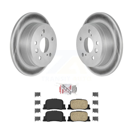 Rear Coated Disc Brake Rotors And Ceramic Pads Kit For Toyota Camry Lexus ES300 KGA-103824