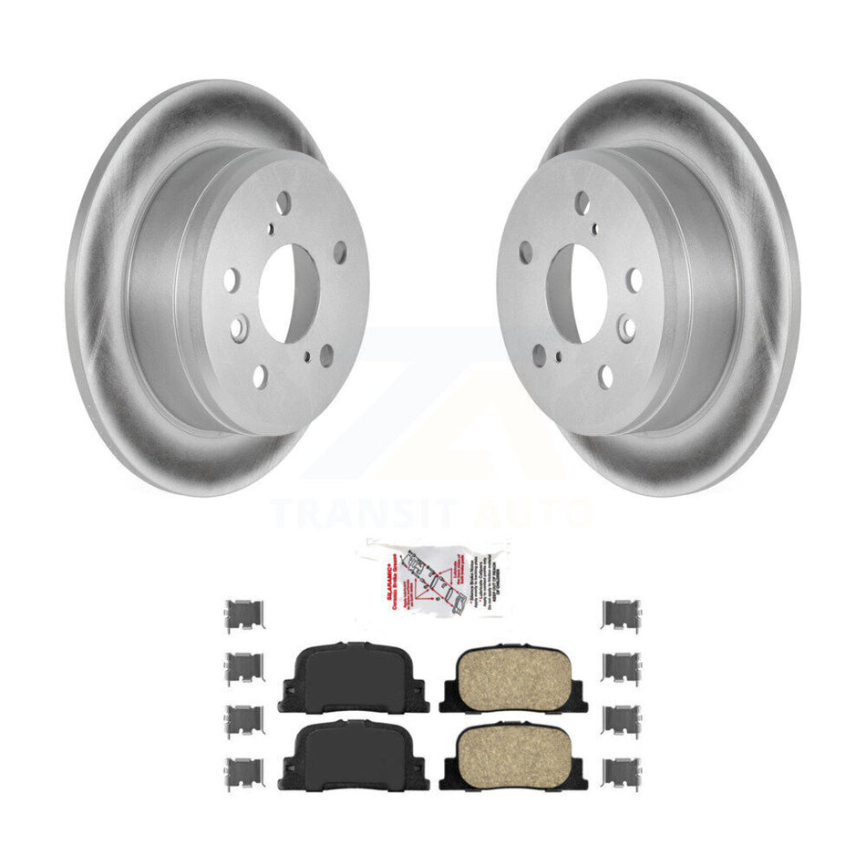 Rear Coated Disc Brake Rotors And Ceramic Pads Kit For Toyota Camry Lexus ES300 KGA-103824