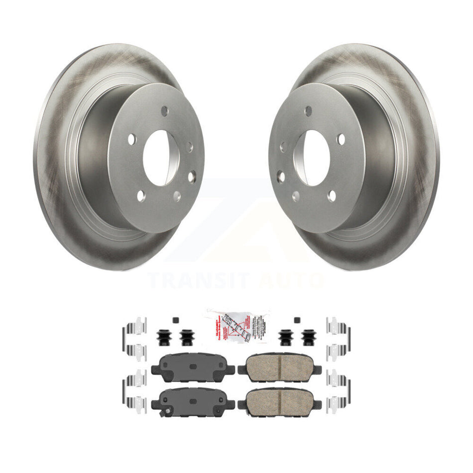 Rear Coated Disc Brake Rotors And Ceramic Pads Kit For Nissan Sentra Altima KGA-103825