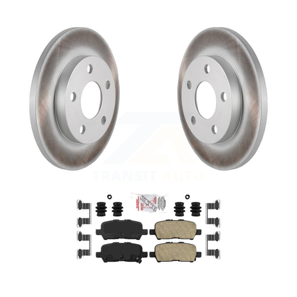 Rear Coated Brake Rotor Ceramic Pad Kit For Chevrolet Impala Buick LaCrosse Pontiac Grand KGA-103848