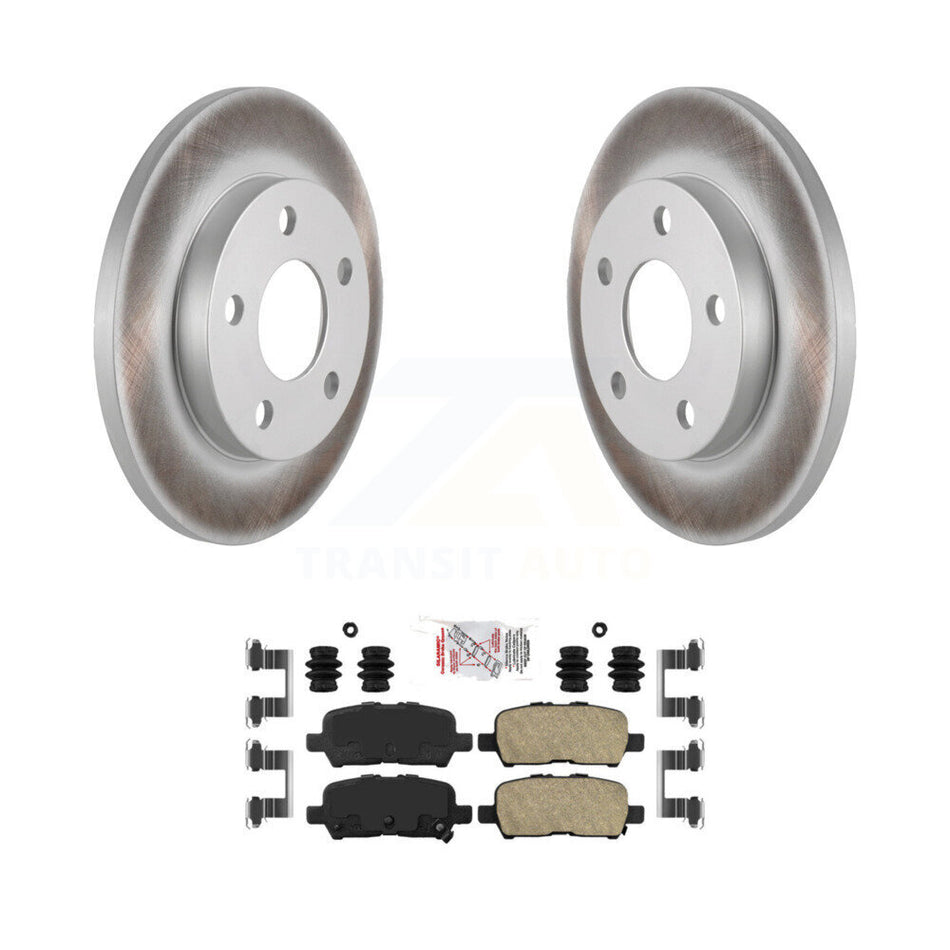 Rear Coated Brake Rotor Ceramic Pad Kit For Chevrolet Impala Buick LaCrosse Pontiac Grand KGA-103848