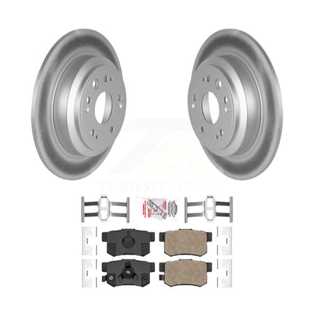 Rear Coated Disc Brake Rotors And Ceramic Pads Kit For Honda Accord Crosstour KGA-103852