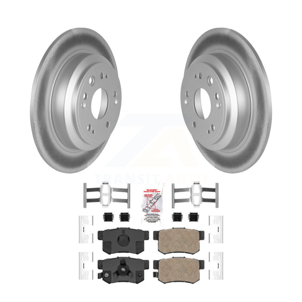 Rear Coated Disc Brake Rotors And Ceramic Pads Kit For Honda Accord Crosstour KGA-103853