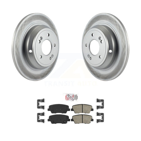 Rear Coated Disc Brake Rotors And Ceramic Pads Kit For Hyundai Genesis KGA-103867