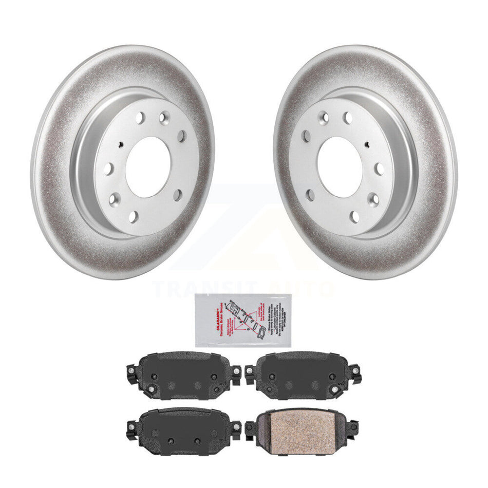 Rear Coated Disc Brake Rotors And Ceramic Pads Kit For Mazda 3 CX-3 Sport KGA-103871