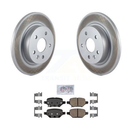 Rear Coated Disc Brake Rotors & Ceramic Pad Kit For 2018-2022 Buick Encore Chevrolet Trax KGA-103875