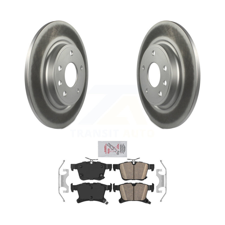 Rear Coated Disc Brake Rotors Ceramic Pad Kit For Chrysler Pacifica Grand Caravan Voyager KGA-103876