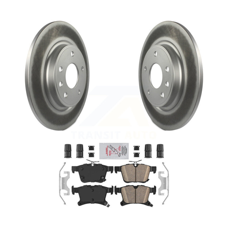 Rear Coated Disc Brake Rotors Ceramic Pad Kit For Chrysler Pacifica Grand Caravan Voyager KGA-103877