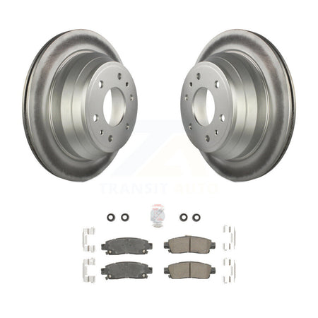 Rear Coat Brake Rotor Ceramic Pad Kit For Chevrolet GMC Trailblazer Envoy XL EXT SSR Saab KGA-103880