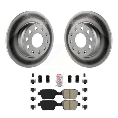 Rear Coated Brake Rotor Semi-Metallic Pad Kit For Volkswagen Jetta Golf Beetle Passat GTI KGA-103882