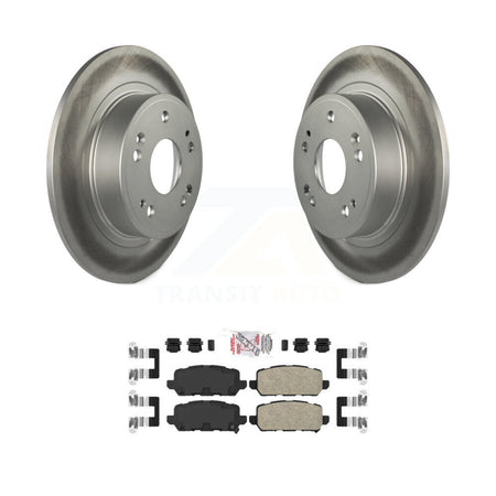 Rear Coated Disc Brake Rotors And Ceramic Pads Kit For 2016-2022 Honda HR-V KGA-103898