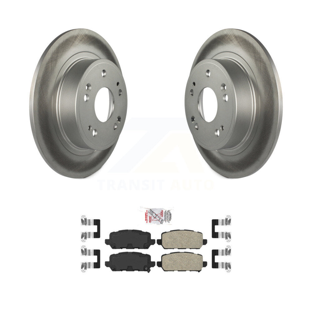 Rear Coated Disc Brake Rotors And Ceramic Pads Kit For 2016-2022 Honda HR-V KGA-103899