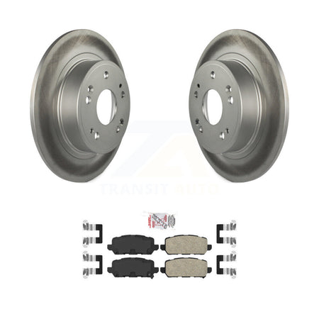 Rear Coated Disc Brake Rotors And Ceramic Pads Kit For 2016-2022 Honda HR-V KGA-103899